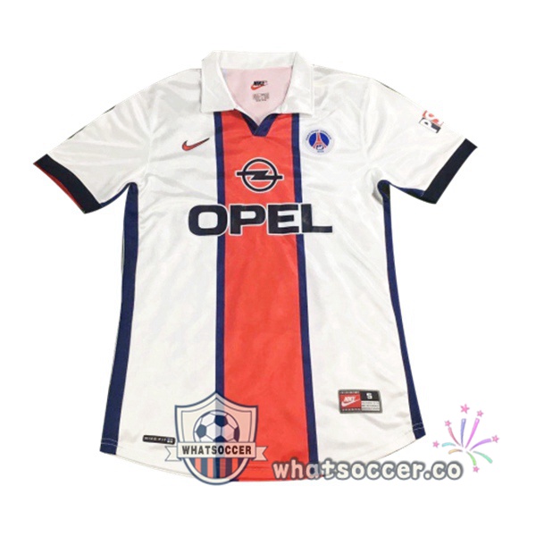 1998-1999 Paris PSG Away Retro Jerseys White