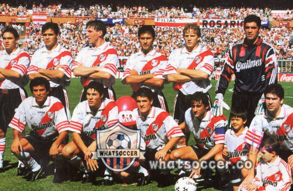 1996-1997 River Plate Home Retro Jerseys White