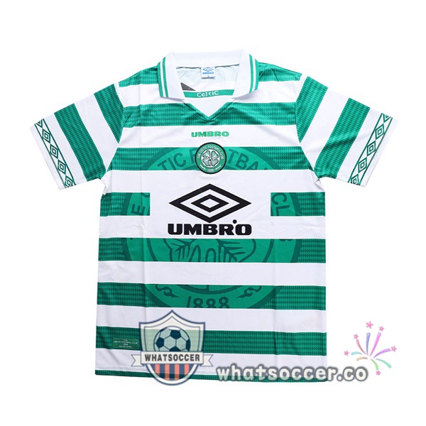 1998-1999 Celtic FC Home Retro Jerseys Green White