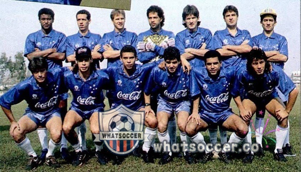 1993-1994 Cruzeiro EC Home Retro Jerseys Blue