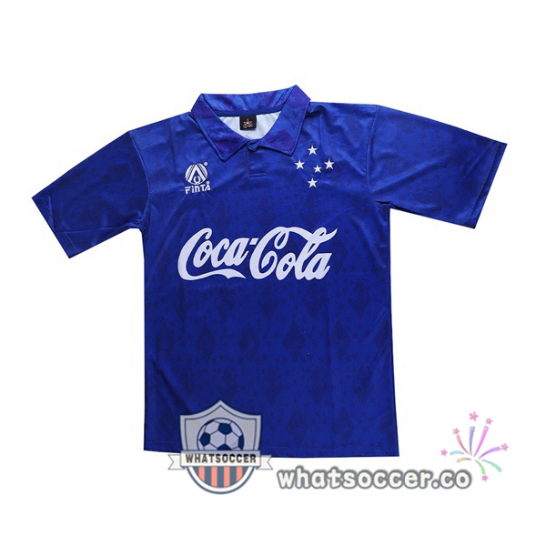 1993-1994 Cruzeiro EC Home Retro Jerseys Blue
