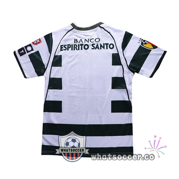 2001-2003 Sporting CP Home Retro Jerseys Green White