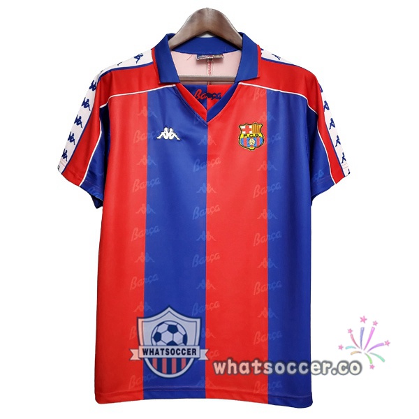 1992-1995 FC Barcelona Home Retro Jerseys Red Blue