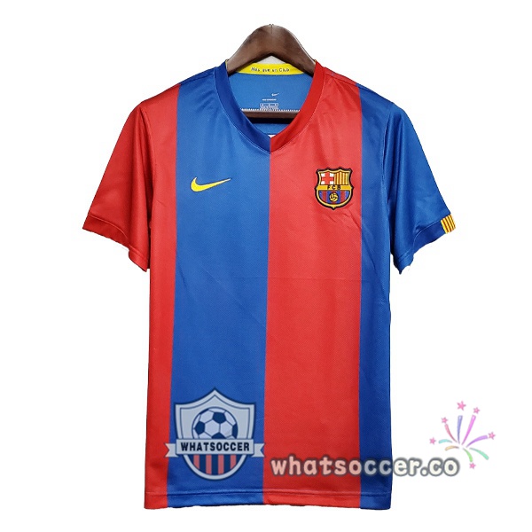2006-2007 FC Barcelona Home Retro Jerseys Red Blue
