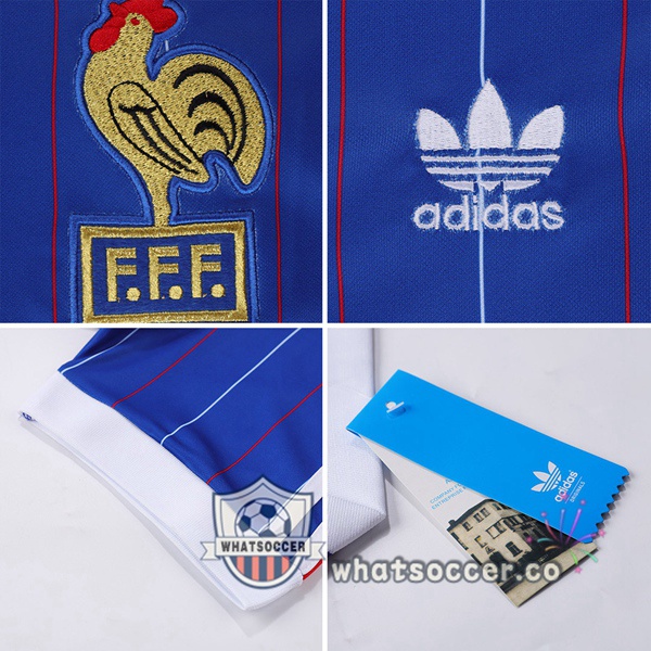 1982 World Cup France Home Retro Jerseys Blue