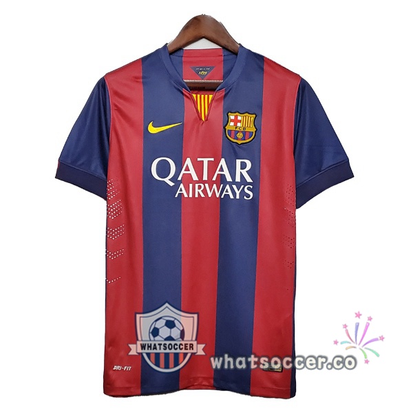 2014-2015 FC Barcelona Home Retro Jerseys Red Blue