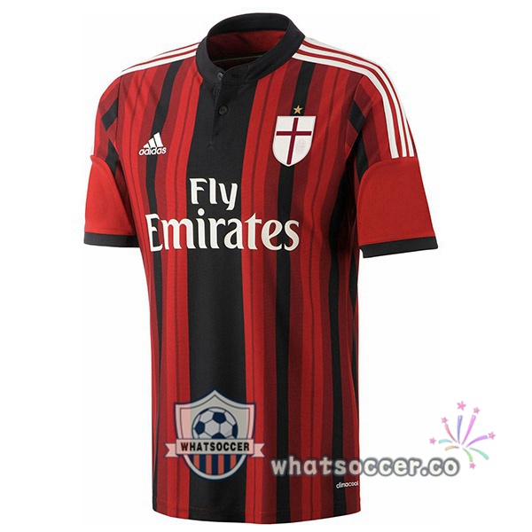 2014-2015 AC Milan Home Retro Jerseys Red