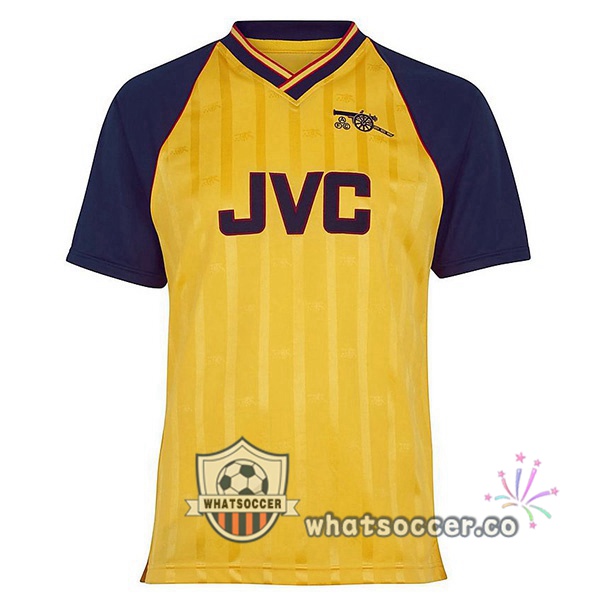 1988-1989 Arsenal Away Retro Jerseys Yellow