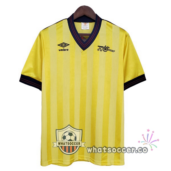 1983-1986 Arsenal Away Retro Jerseys Yellow