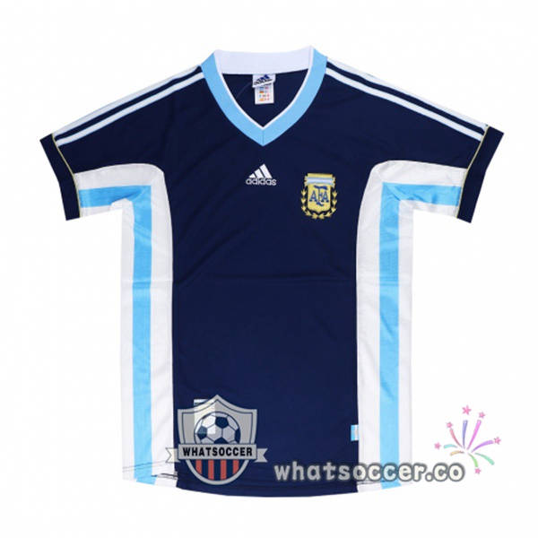 1998 World Cup Argentina Away Retro Jerseys Blue