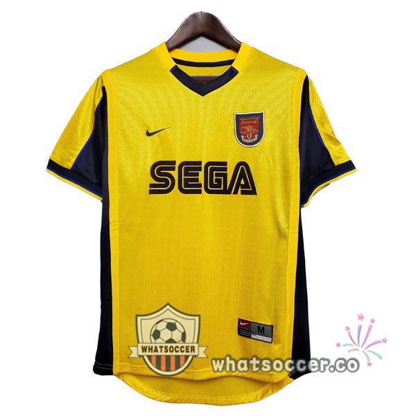1999-2000 Arsenal Away Retro Jerseys Yellow