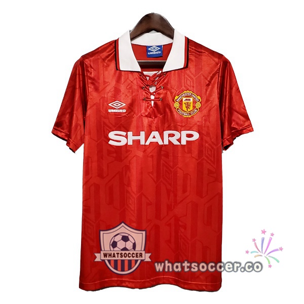 1992-1994 Manchester United Home Retro Jerseys Red