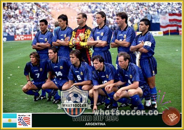 1994 World Cup Argentina Away Retro Jerseys Blue