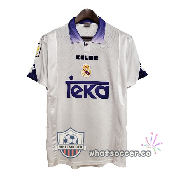 1997-1998 Real Madrid Home Retro Jerseys White