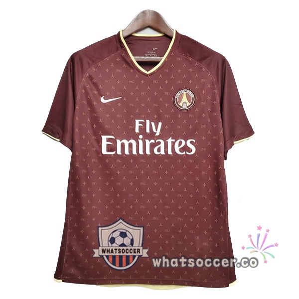 2006-2007 Paris PSG Away Retro Jerseys Red