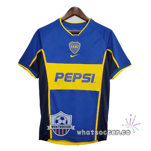 2002 Boca Juniors Home Retro Jerseys Blue