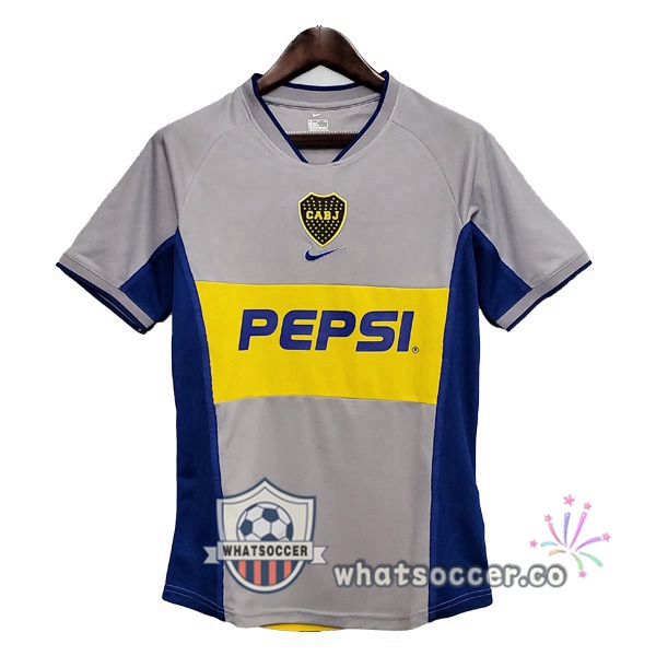2002 Boca Juniors Away Retro Jerseys Gray