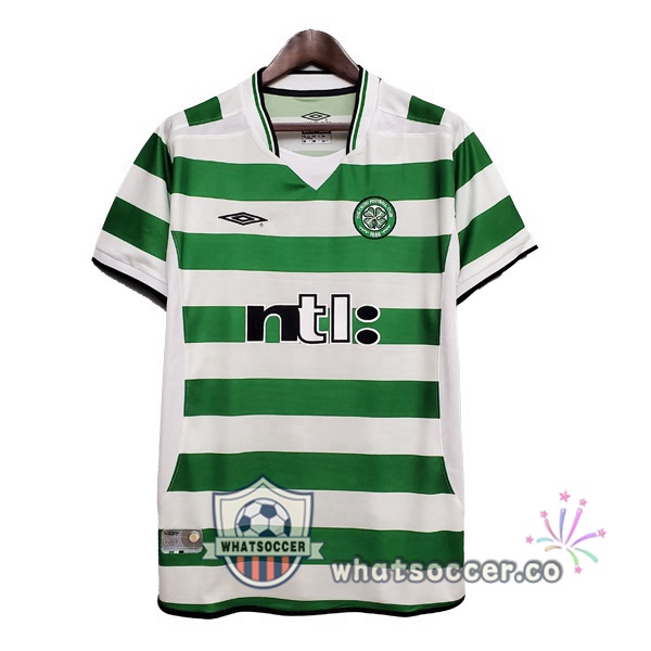 2001-2003 Celtic FC Home Retro Jerseys Green White