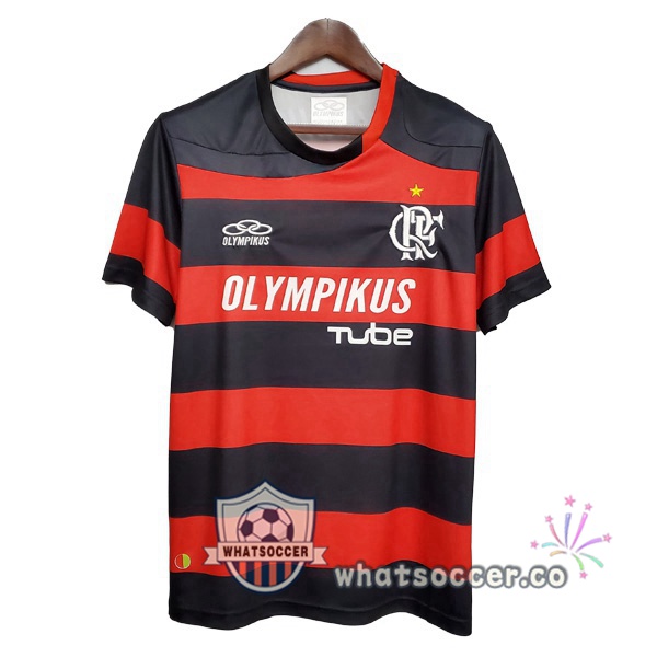 2009-2010 Flamengo Home Retro Jerseys Red Black