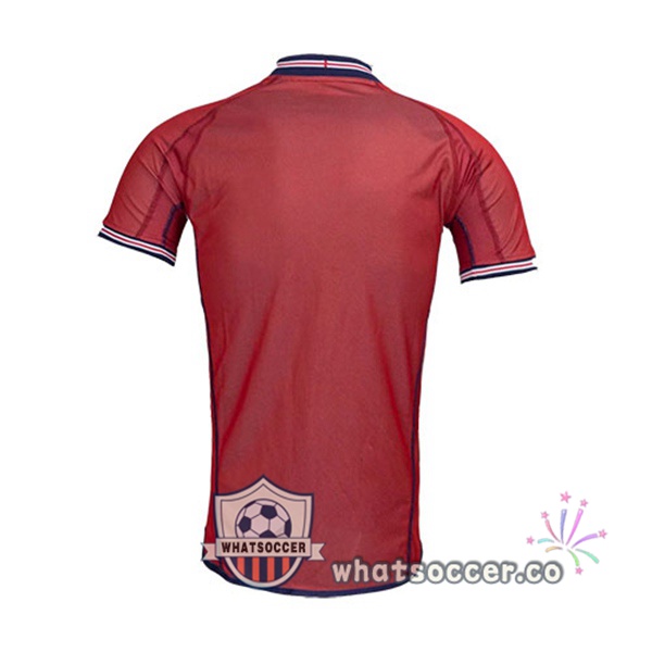 2002 England Away Retro Jerseys Red