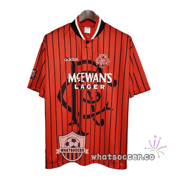1994-1995 Rangers FC Away Retro Jerseys Red