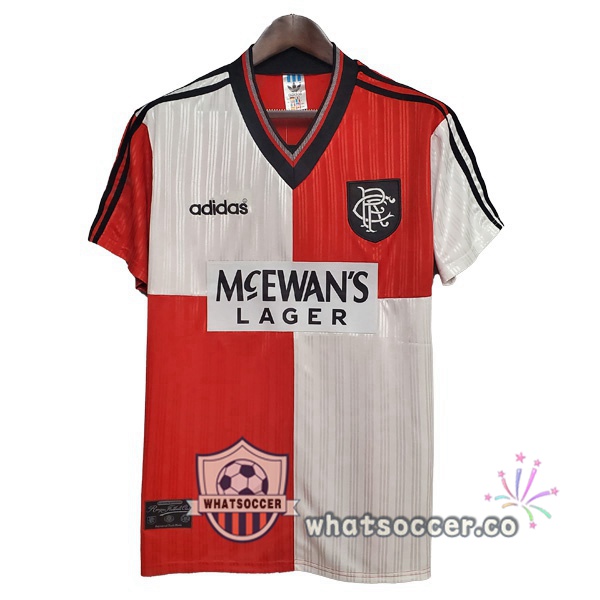 1995-1996 Rangers FC Away Retro Jerseys Red