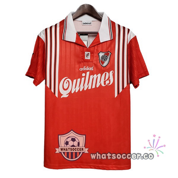 1995-1996 River Plate Away Retro Jerseys Red