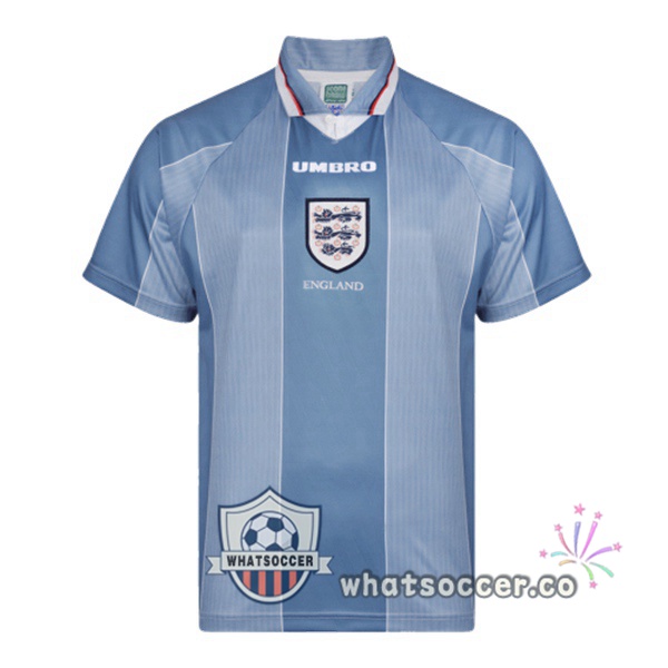1996 England Away Retro Jerseys Blue