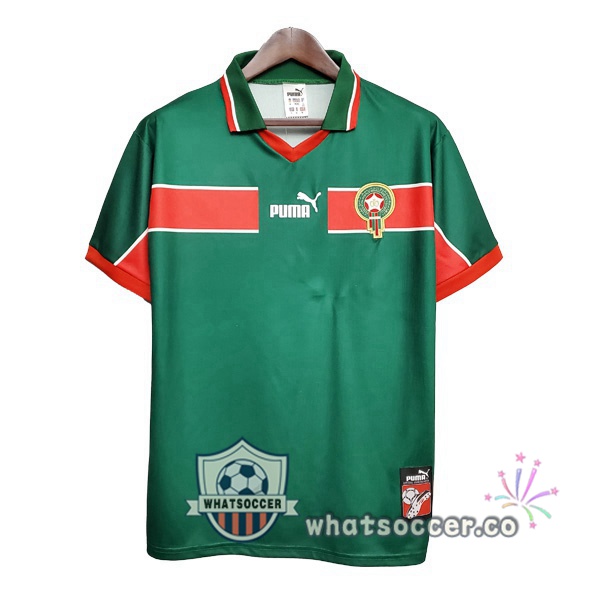 1998 Morocco Home Retro Jerseys Green