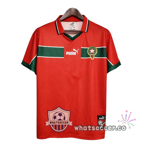 1998 Morocco Away Retro Jerseys Red