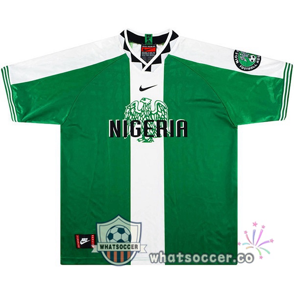 1996 Nigeria Home Retro Jerseys Green