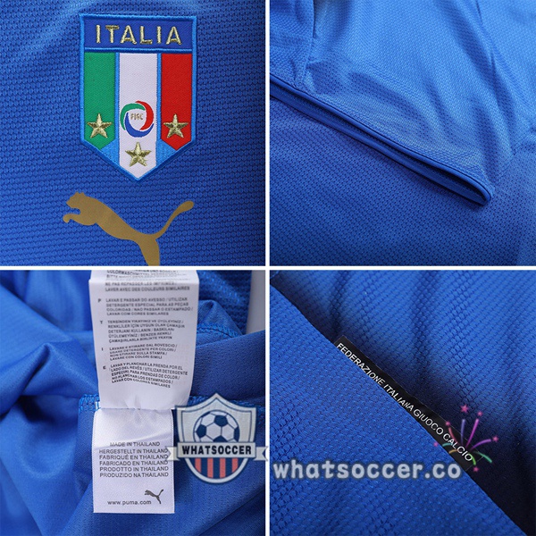 2006 World Cup Champion Italy Home Retro Jerseys Blue