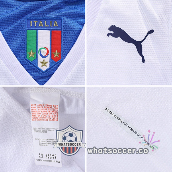 2006 World Cup Champion Italy Away Retro Jerseys White