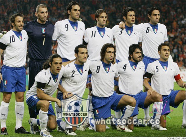 2006 World Cup Champion Italy Away Retro Jerseys White