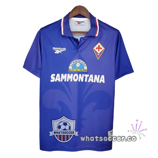 1995-1996 ACF Fiorentina Home Retro Jerseys Blue