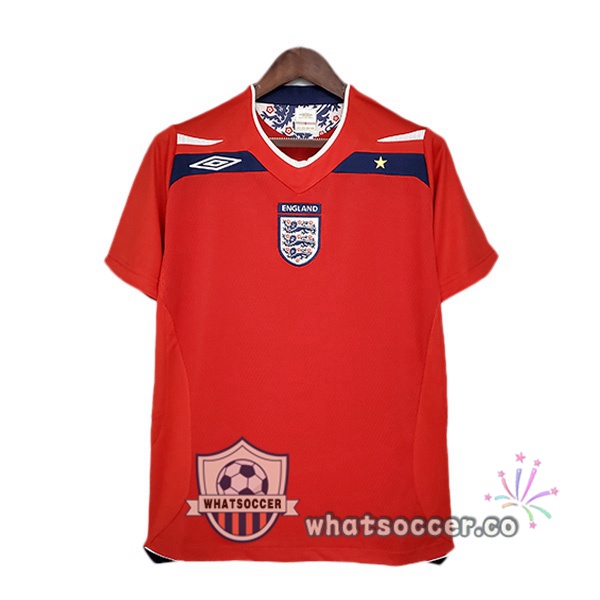2008-2010 England Away Retro Jerseys Red
