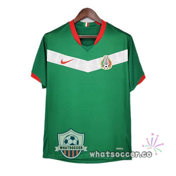 2006 Mexico Home Retro Jerseys Green