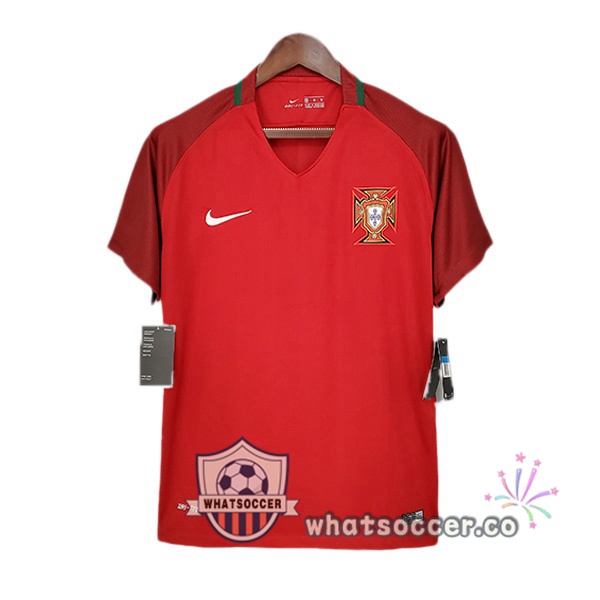 2018 Portugal Home Retro Jerseys Red