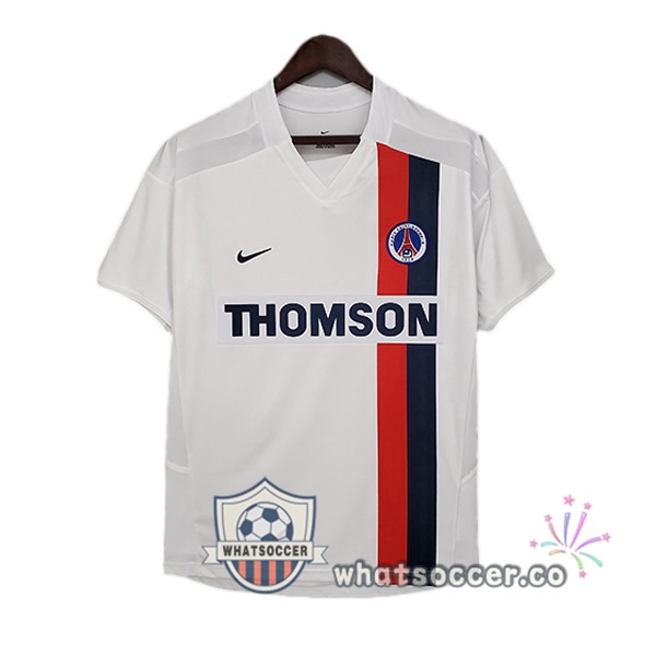2002-2003 Paris PSG Away Retro Jerseys White