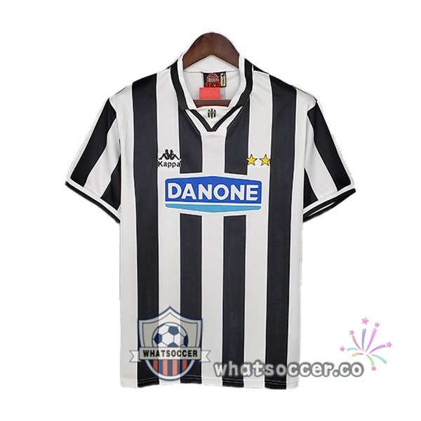 1994-1995 Juventus Home Retro Jerseys Black White