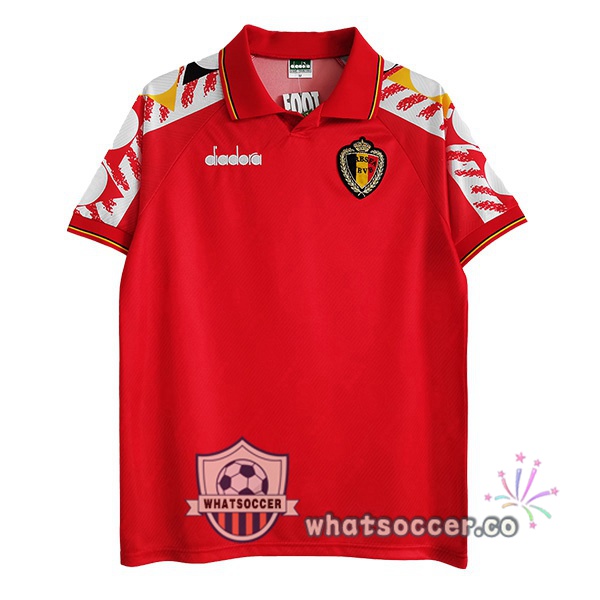 1995 Belgium Retro Home Jerseys Red
