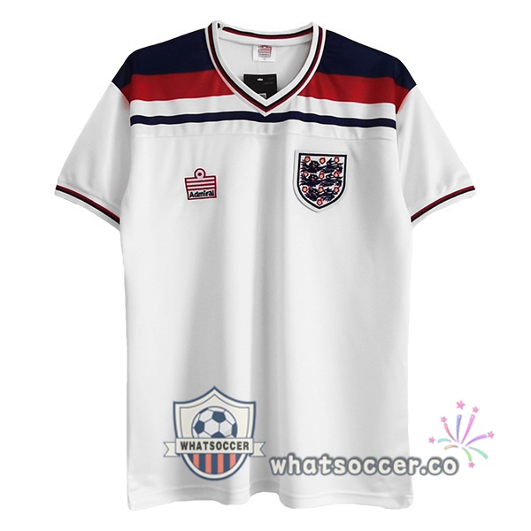 1982 England Retro Home Jerseys White