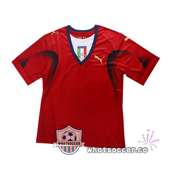2006 World Cup Champion Italy Goalkeeper Jerseys Retro Red
