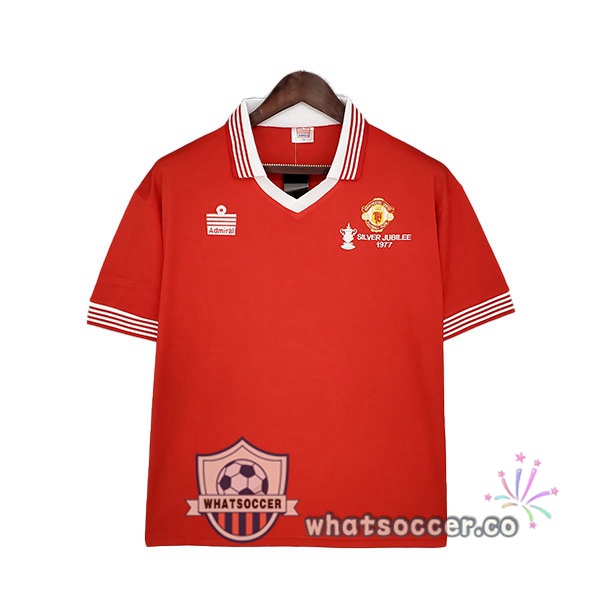 1977 Manchester United Retro Home Jerseys Red