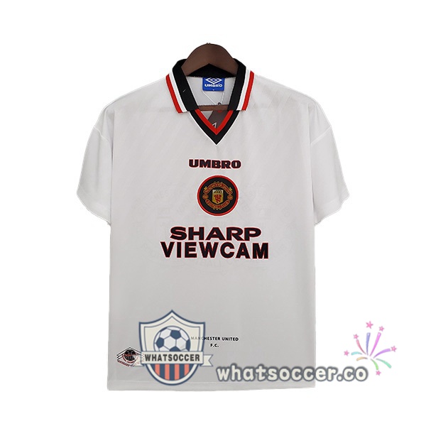 1996-1997 Manchester United Retro Away Jerseys White