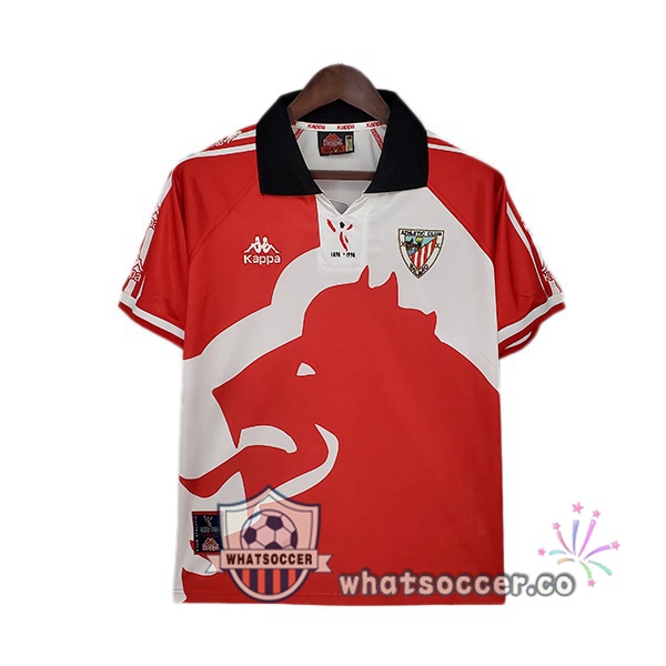 1997-1998 Athletic Bilbao Retro Home Jerseys Red
