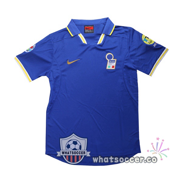1996 Italy Home Retro Jerseys Blue