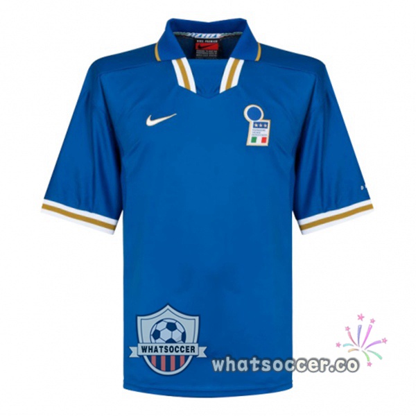 1996 Italy Home Retro Jerseys Blue