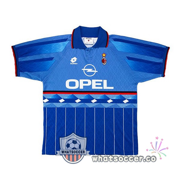 1995-1996 AC Milan Retro Fourth Jerseys Blue