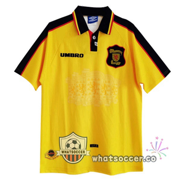 1998 World Cup Scotland Away Retro Jerseys Yellow